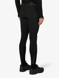 Force Velocity Logo-print Tapered-leg Stretch-woven Leggings -Thrudark R04119451 BLACK ALT03