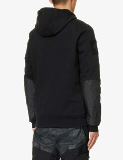 Black Ops Logo-patch Cotton-jersey Hoody -Thrudark R04119457 BLACK ALT03