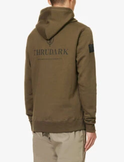 Vader Organic-cotton And Recycled-polyester-blend Hoody -Thrudark R04119459 GREEN ALT03