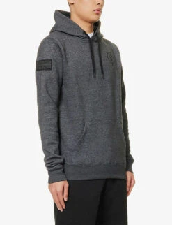 Vader Logo-print Cotton-blend Hoody -Thrudark R04119460 GREY ALT02