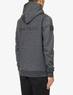 Vader Logo-print Cotton-blend Hoody -Thrudark R04119460 GREY ALT03