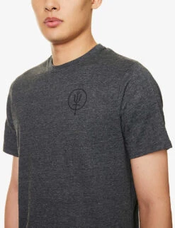 Vader Logo-print Cotton-blend T-shirt -Thrudark R04119469 CHARCOALGREY ALT04