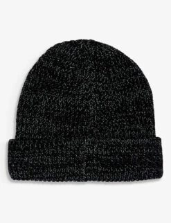 Sentry Brand-patch Wool-knit Beanie -Thrudark R04119475 GREY ALT02