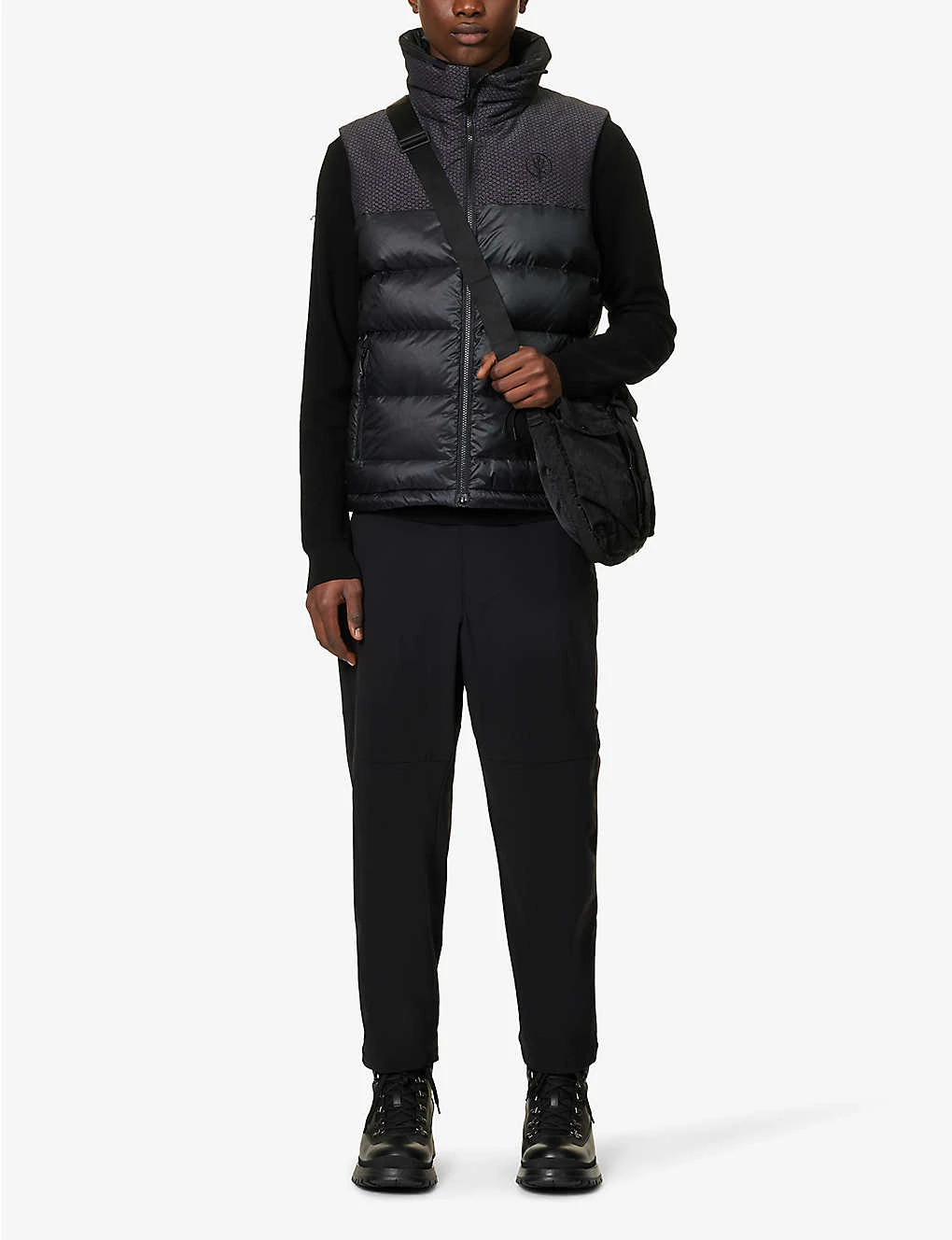 Grunt Funnel-neck Brand-embroidered Shell-down Gilet 4 Grunt Funnel-neck Brand-embroidered Shell-down Gilet - Image 2