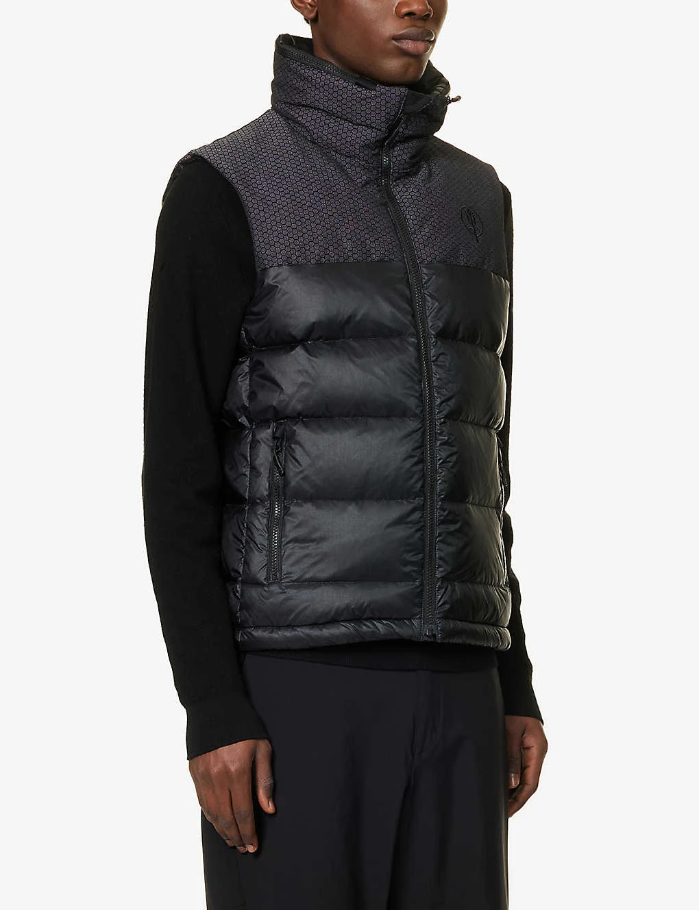 Grunt Funnel-neck Brand-embroidered Shell-down Gilet 5 Grunt Funnel-neck Brand-embroidered Shell-down Gilet - Image 3