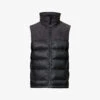 Grunt Funnel-neck Brand-embroidered Shell-down Gilet -Thrudark R04145622 BLK M