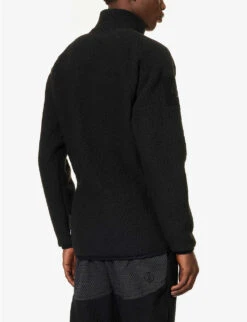 Mantra High-neck Brand-embroidered Recycled-polyester Jacket -Thrudark R04145628 BLACK ALT03