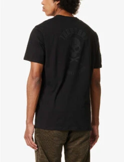 NQG Skull-print Organic Cotton-jersey T-shirt -Thrudark R04145633 BLACK ALT03