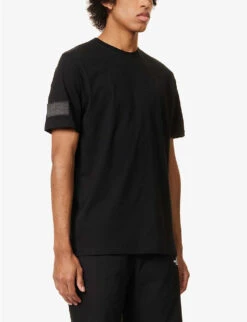 NQG Logo-print Organic Cotton-jersey T-shirt -Thrudark R04145635 BLACK ALT02